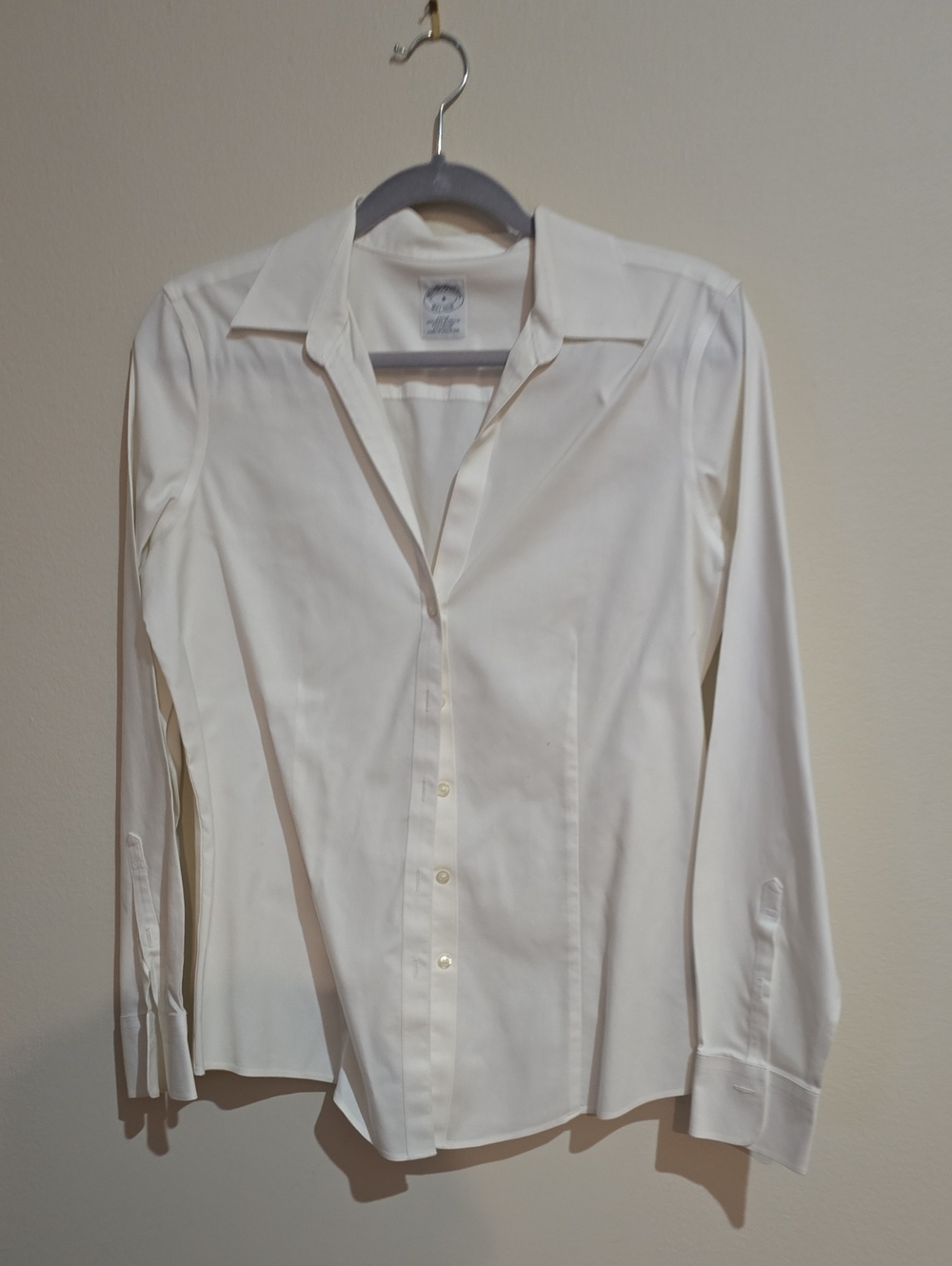 Brooks Brothers White Women's Long-Sleeve Dress Shirt